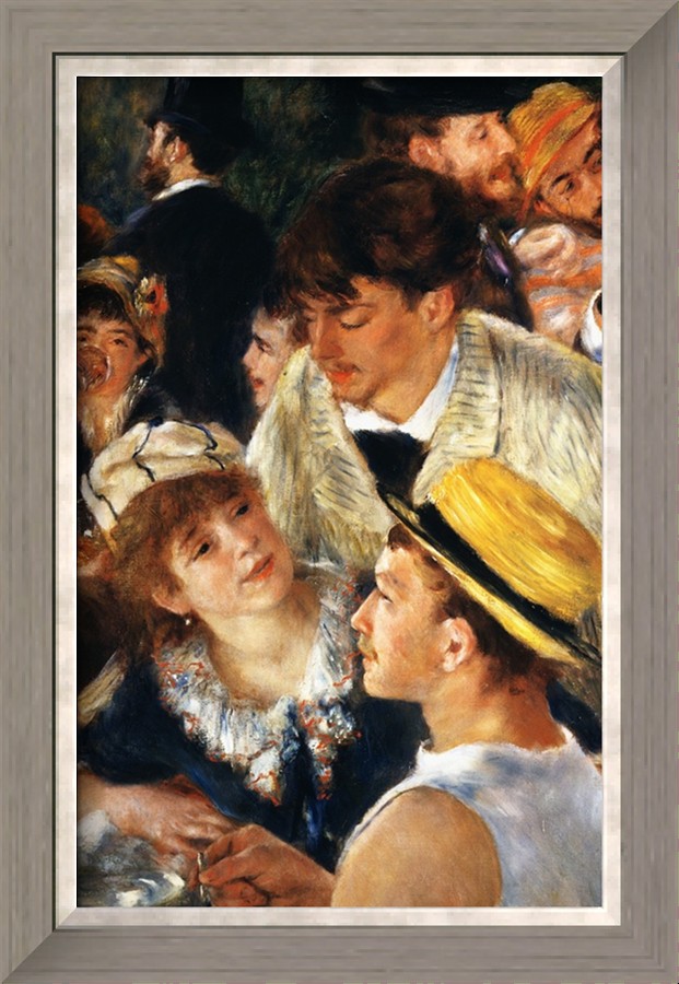 Detail Showing Figures from The Luncheon of the Boating Party by Pierre Auguste Renoir